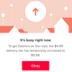 DoorDash’s testing interface for surge pricing.